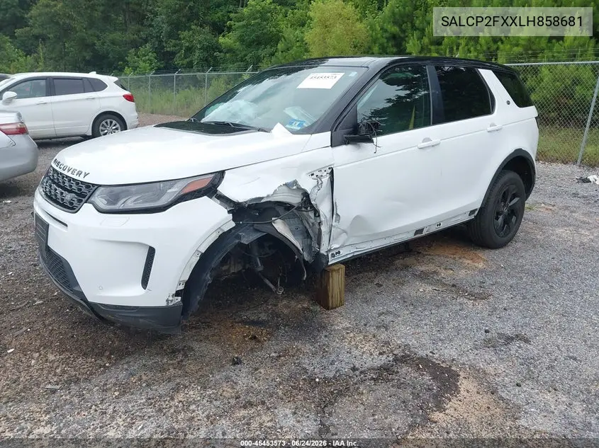 2020 Land Rover Discovery Sport Se VIN: SALCP2FXXLH858681 Lot: 45453573