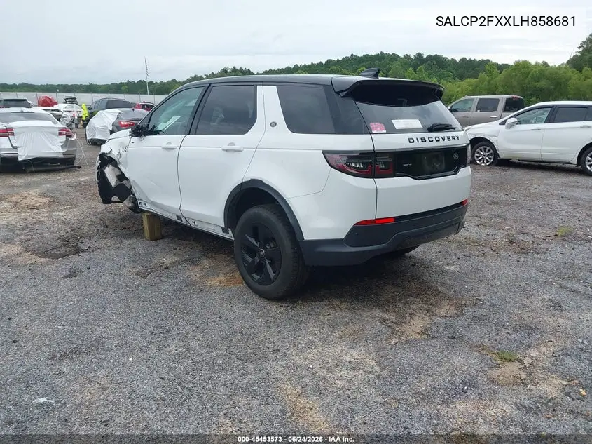2020 Land Rover Discovery Sport Se VIN: SALCP2FXXLH858681 Lot: 45453573
