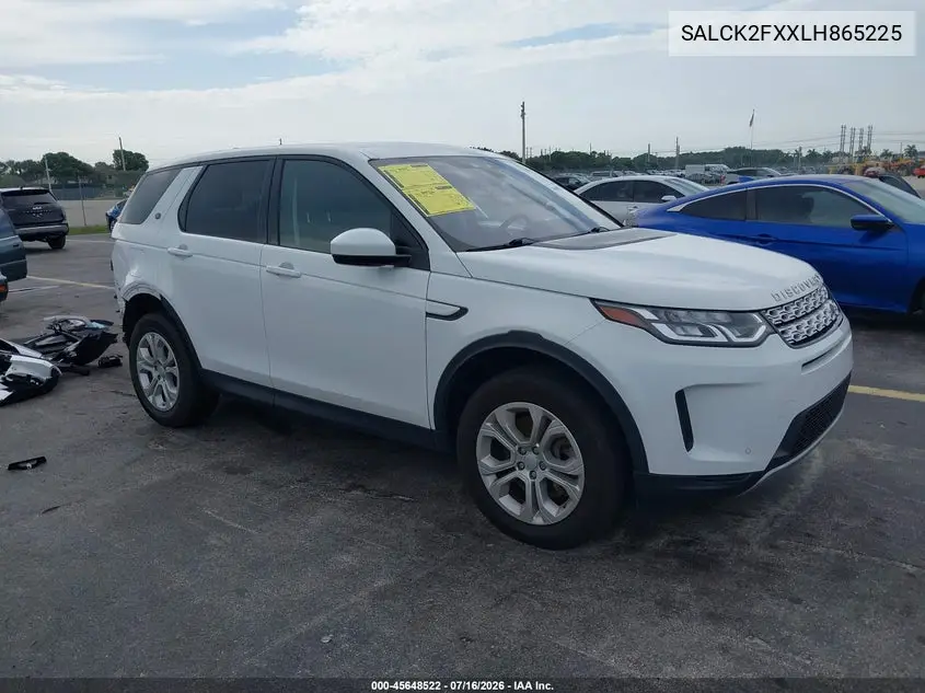 2020 Land Rover Discovery Sport Standard VIN: SALCK2FXXLH865225 Lot: 45648522