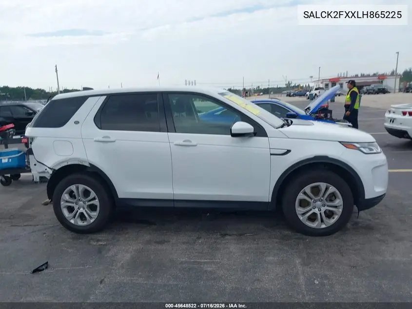 2020 Land Rover Discovery Sport Standard VIN: SALCK2FXXLH865225 Lot: 45648522