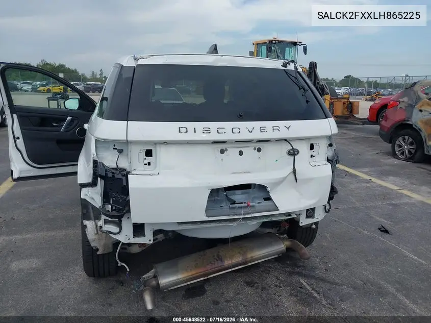 2020 Land Rover Discovery Sport Standard VIN: SALCK2FXXLH865225 Lot: 45648522