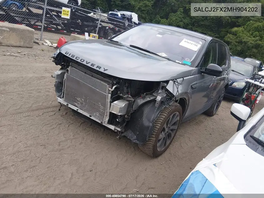 2021 Land Rover Discovery Sport S VIN: SALCJ2FX2MH904202 Lot: 45654798