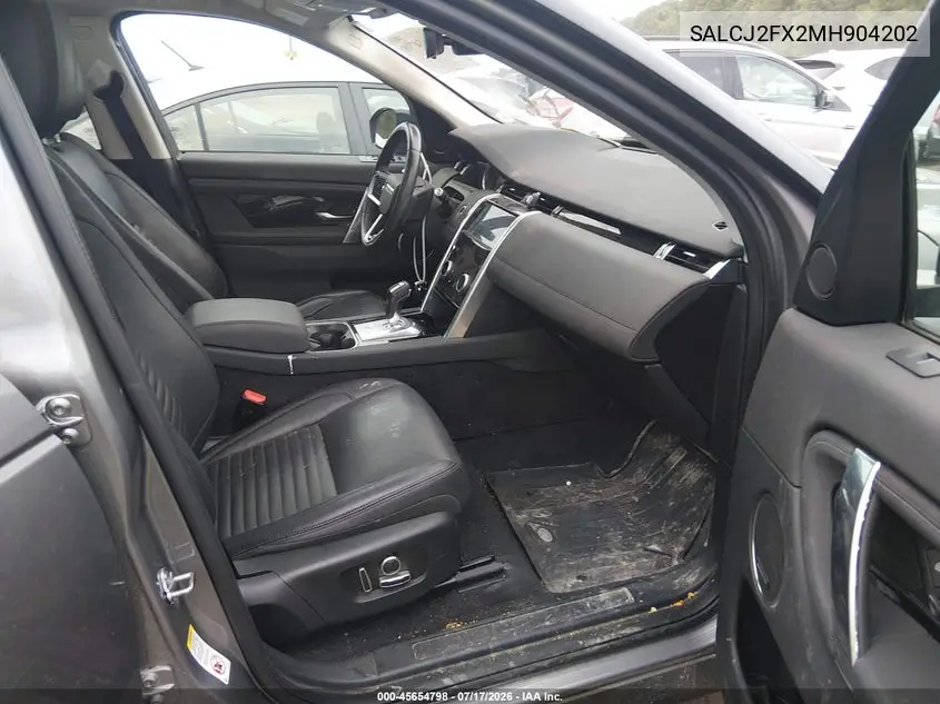 2021 Land Rover Discovery Sport S VIN: SALCJ2FX2MH904202 Lot: 45654798
