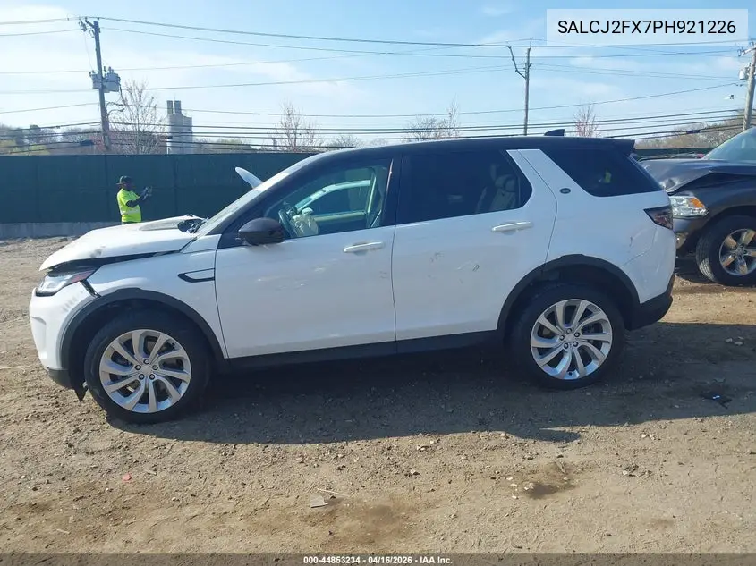 2023 Land Rover Discovery Sport S VIN: SALCJ2FX7PH921226 Lot: 44853234