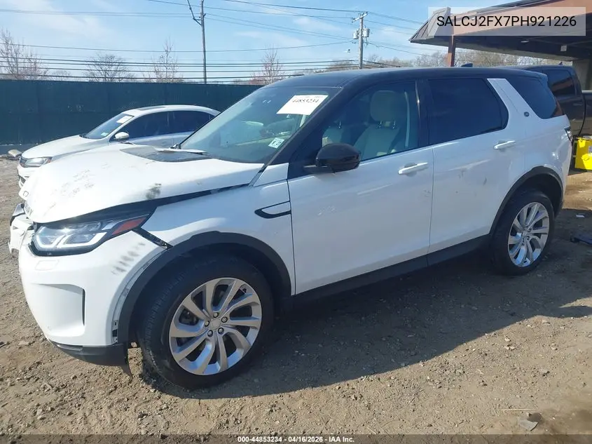 2023 Land Rover Discovery Sport S VIN: SALCJ2FX7PH921226 Lot: 44853234