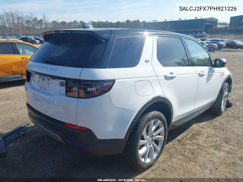 2023 Land Rover Discovery Sport S VIN: SALCJ2FX7PH921226 Lot: 44853234