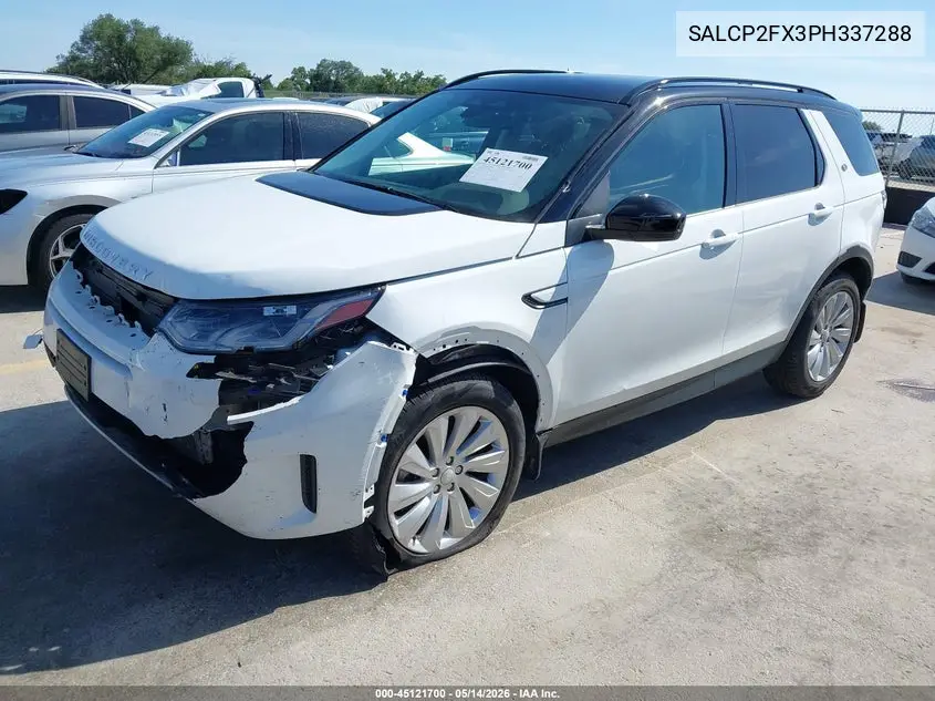 2023 Land Rover Discovery Sport Se VIN: SALCP2FX3PH337288 Lot: 45121700