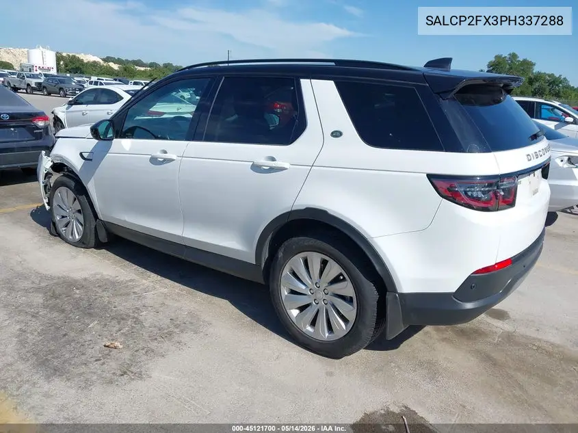2023 Land Rover Discovery Sport Se VIN: SALCP2FX3PH337288 Lot: 45121700