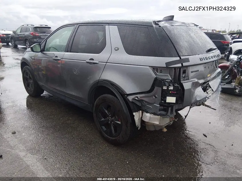 2023 Land Rover Discovery Sport S VIN: SALCJ2FX1PH324329 Lot: 45143879