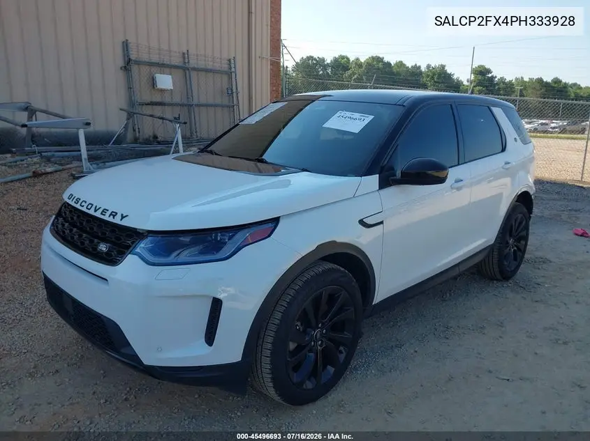 2023 Land Rover Discovery Sport Se VIN: SALCP2FX4PH333928 Lot: 45496693