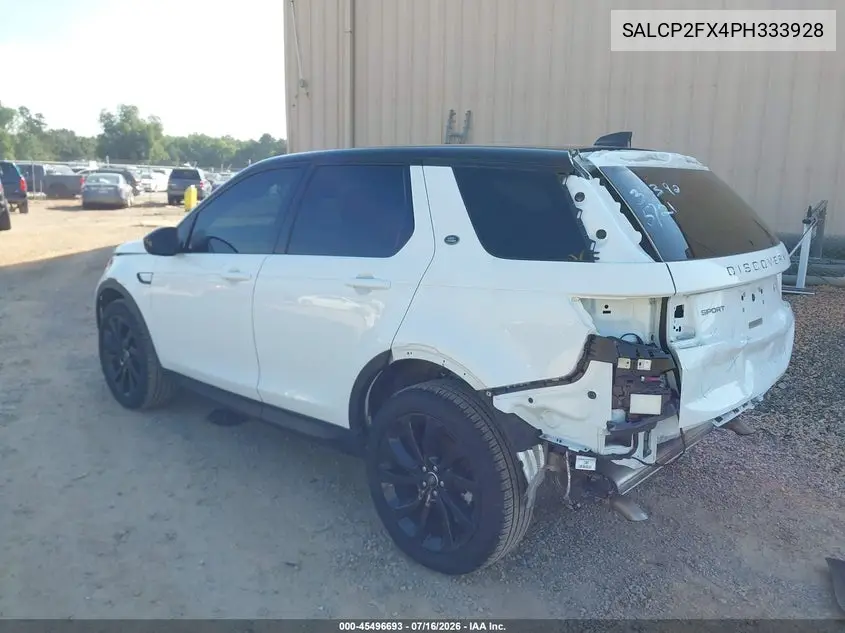 2023 Land Rover Discovery Sport Se VIN: SALCP2FX4PH333928 Lot: 45496693