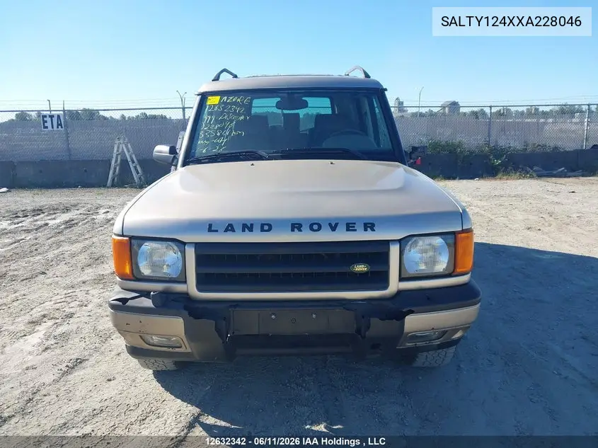 1999 Land Rover Discovery Series Ii VIN: SALTY124XXA228046 Lot: 12632342