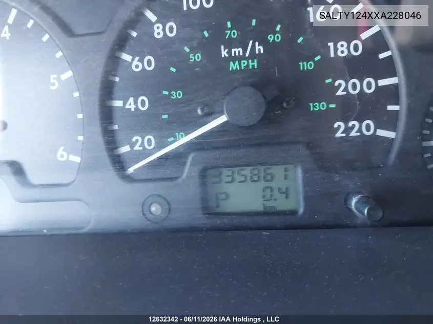 1999 Land Rover Discovery Series Ii VIN: SALTY124XXA228046 Lot: 12632342