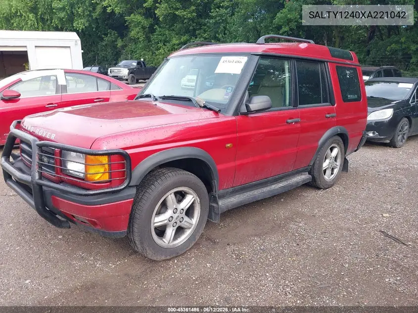 1999 Land Rover Discovery Series Ii VIN: SALTY1240XA221042 Lot: 45361486