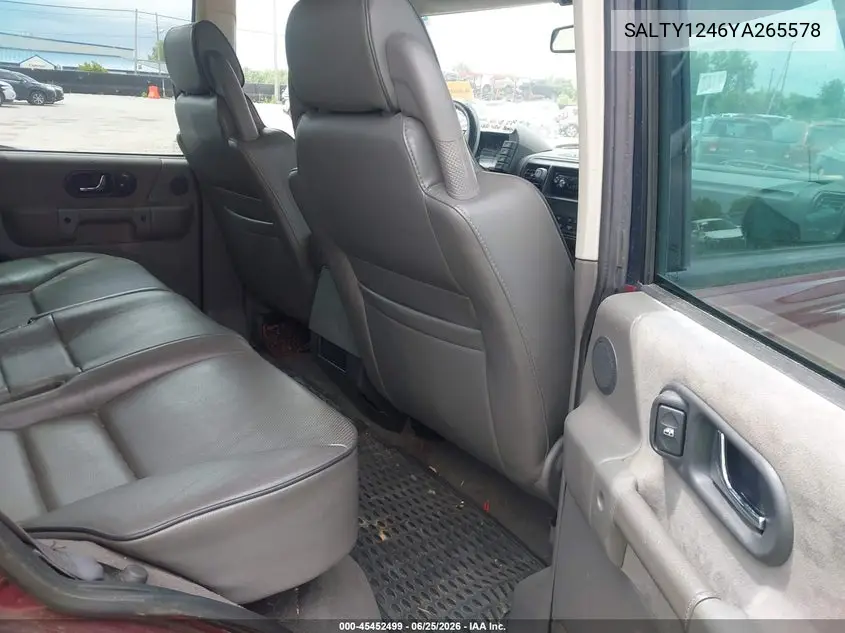 2000 Land Rover Discovery Series Ii Cloth/Series Ii Leather VIN: SALTY1246YA265578 Lot: 45452499