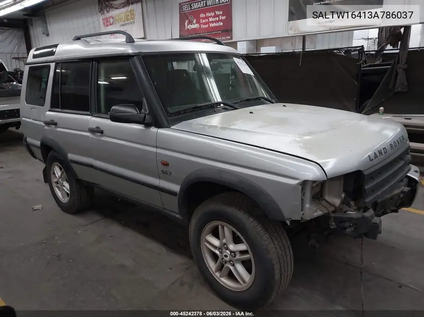 2003 Land Rover Discovery Se VIN: SALTW16413A786037 Lot: 45242378