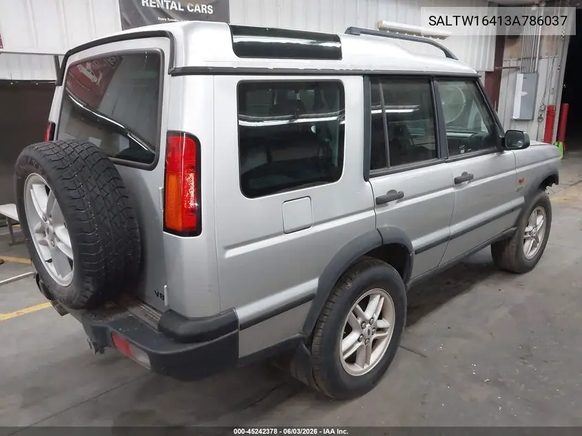 2003 Land Rover Discovery Se VIN: SALTW16413A786037 Lot: 45242378