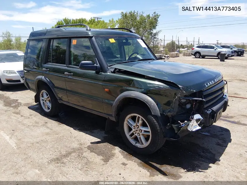 2003 Land Rover Discovery Se VIN: SALTW14413A773405 Lot: 45435160