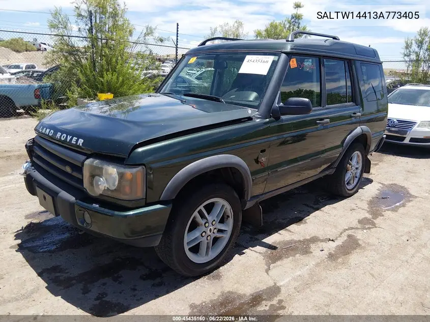 2003 Land Rover Discovery Se VIN: SALTW14413A773405 Lot: 45435160