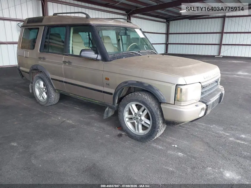 2003 Land Rover Discovery Se VIN: SALTY16403A775914 Lot: 45557507