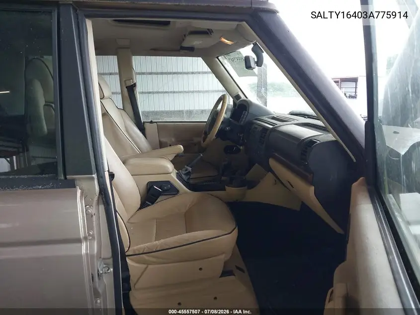 2003 Land Rover Discovery Se VIN: SALTY16403A775914 Lot: 45557507
