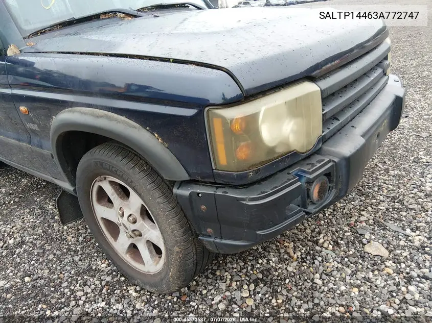 2003 Land Rover Discovery Hse VIN: SALTP14463A772747 Lot: 45573587