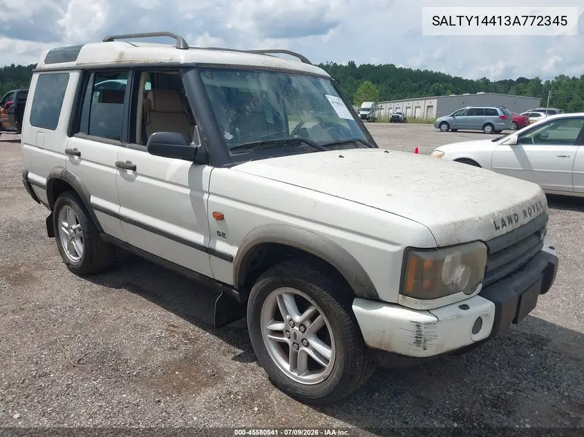 2003 Land Rover Discovery Se VIN: SALTY14413A772345 Lot: 45580541
