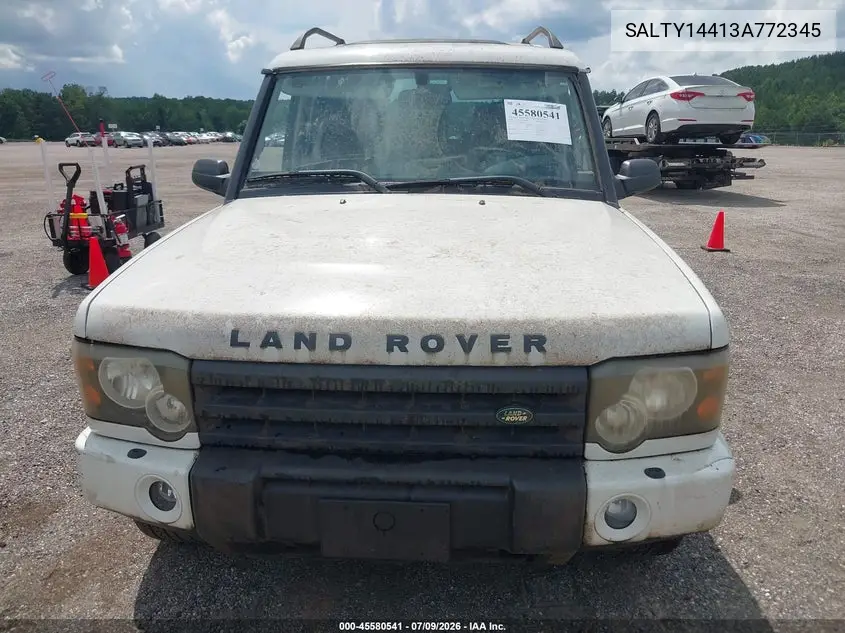 2003 Land Rover Discovery Se VIN: SALTY14413A772345 Lot: 45580541