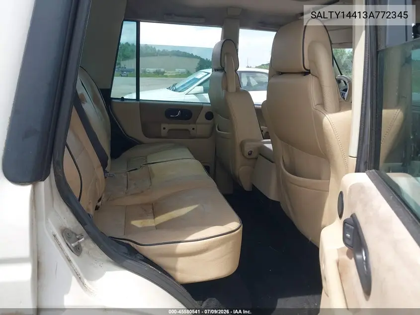 2003 Land Rover Discovery Se VIN: SALTY14413A772345 Lot: 45580541