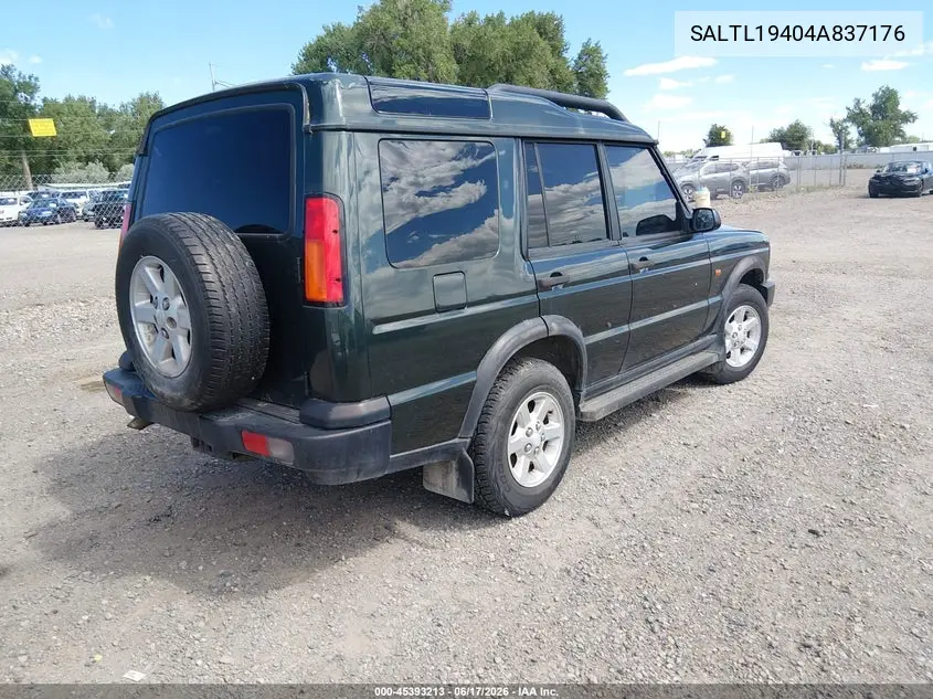 2004 Land Rover Discovery S VIN: SALTL19404A837176 Lot: 45393213