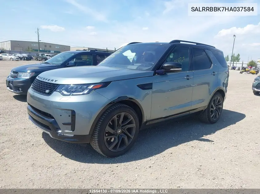 2017 Land Rover Discovery Hse VIN: SALRRBBK7HA037584 Lot: 12654130