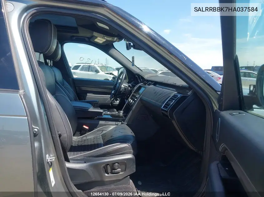 2017 Land Rover Discovery Hse VIN: SALRRBBK7HA037584 Lot: 12654130