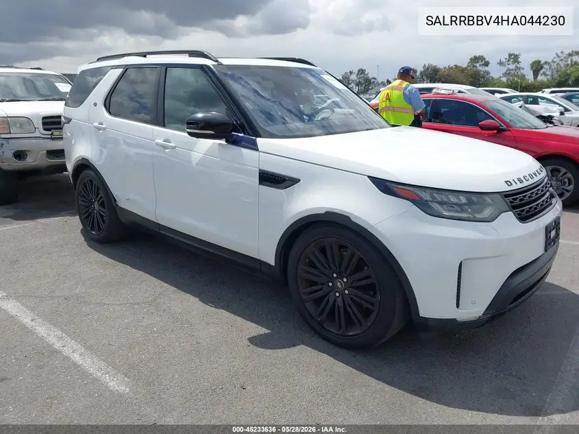2017 Land Rover Discovery Hse VIN: SALRRBBV4HA044230 Lot: 45233636