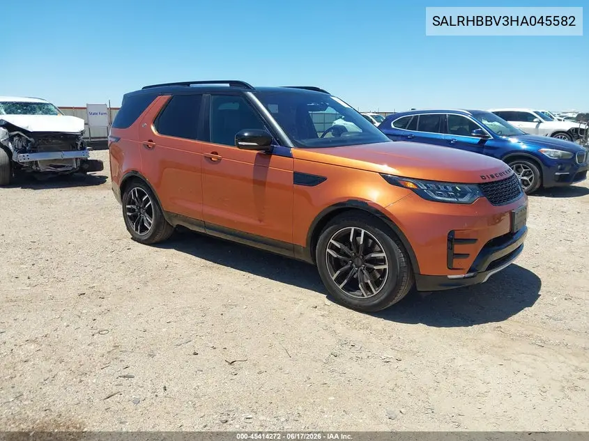 2017 Land Rover Discovery Hse Luxury VIN: SALRHBBV3HA045582 Lot: 45414272
