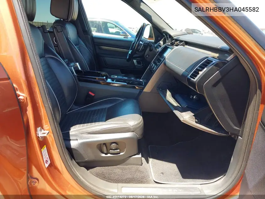 2017 Land Rover Discovery Hse Luxury VIN: SALRHBBV3HA045582 Lot: 45414272