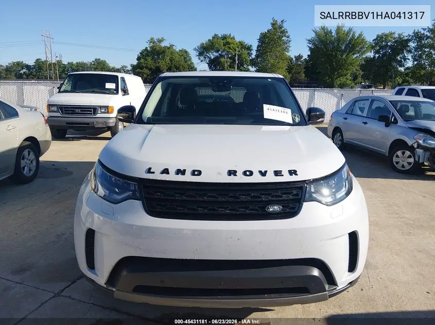 2017 Land Rover Discovery Hse VIN: SALRRBBV1HA041317 Lot: 45431181