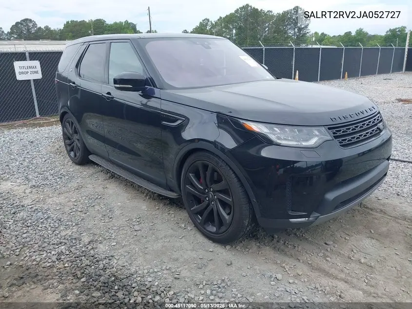 2018 Land Rover Discovery Hse Luxury VIN: SALRT2RV2JA052727 Lot: 45117090