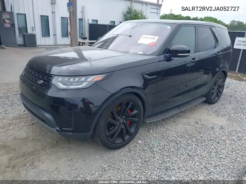 2018 Land Rover Discovery Hse Luxury VIN: SALRT2RV2JA052727 Lot: 45117090