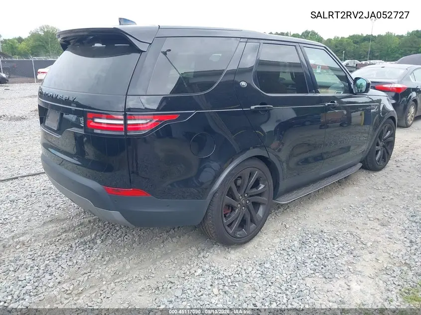 2018 Land Rover Discovery Hse Luxury VIN: SALRT2RV2JA052727 Lot: 45117090