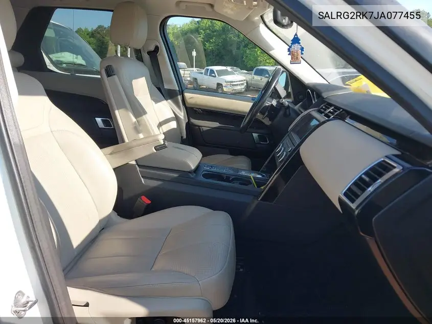 2018 Land Rover Discovery Se VIN: SALRG2RK7JA077455 Lot: 45157962