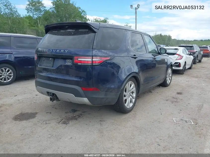 2018 Land Rover Discovery Hse VIN: SALRR2RV0JA053132 Lot: 45214727