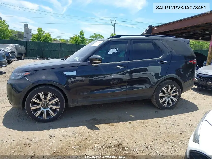 2018 Land Rover Discovery Hse Luxury VIN: SALRT2RVXJA078461 Lot: 45240830