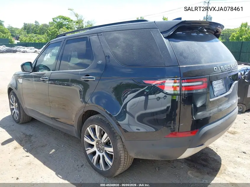 2018 Land Rover Discovery Hse Luxury VIN: SALRT2RVXJA078461 Lot: 45240830
