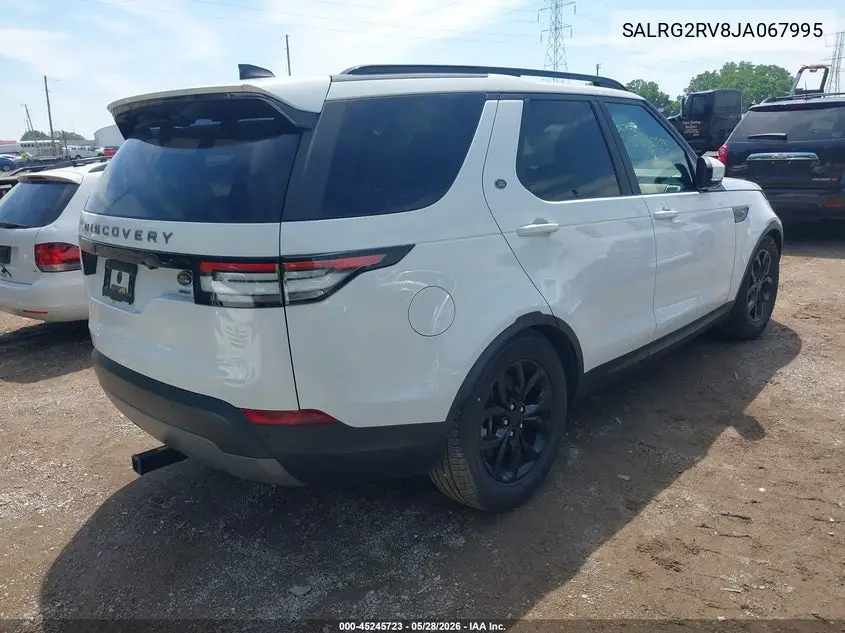 2018 Land Rover Discovery Se VIN: SALRG2RV8JA067995 Lot: 45245723