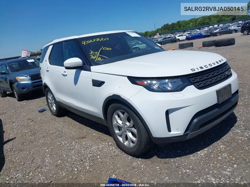 2018 Land Rover Discovery Se VIN: SALRG2RV8JA050145 Lot: 45258738