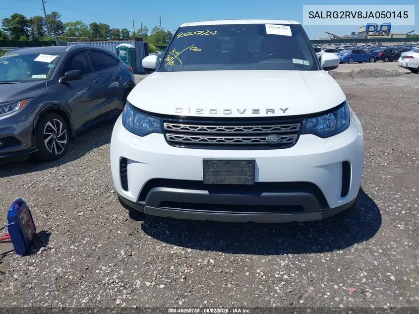 2018 Land Rover Discovery Se VIN: SALRG2RV8JA050145 Lot: 45258738