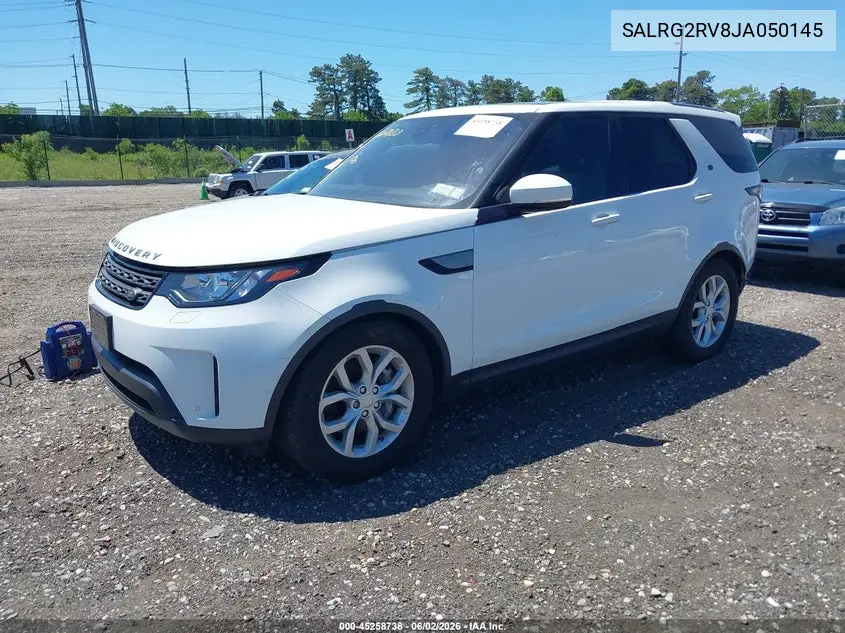 2018 Land Rover Discovery Se VIN: SALRG2RV8JA050145 Lot: 45258738