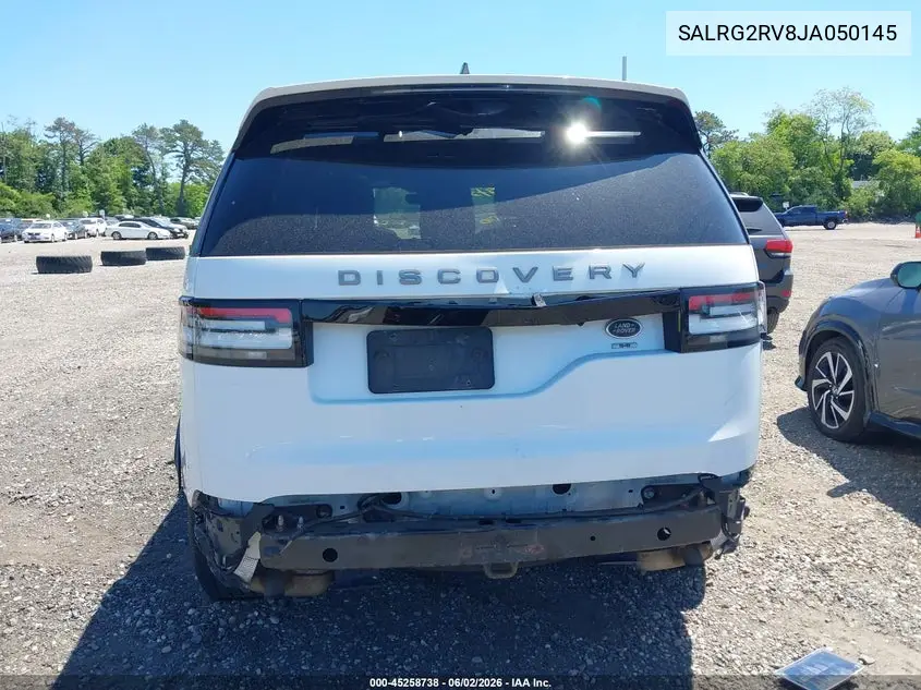 2018 Land Rover Discovery Se VIN: SALRG2RV8JA050145 Lot: 45258738