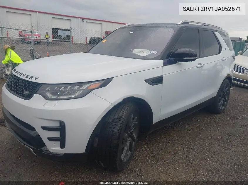 2018 Land Rover Discovery Hse Luxury VIN: SALRT2RV1JA052671 Lot: 45273461
