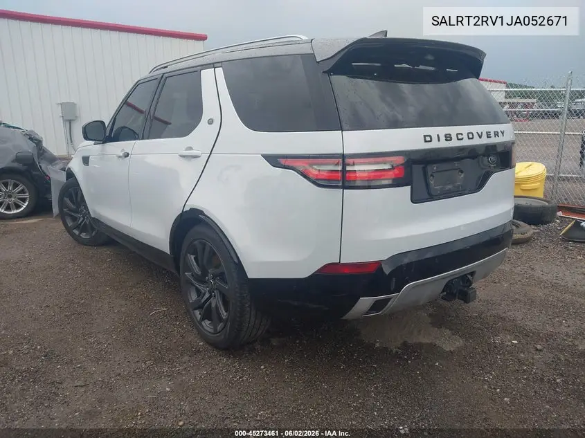 2018 Land Rover Discovery Hse Luxury VIN: SALRT2RV1JA052671 Lot: 45273461
